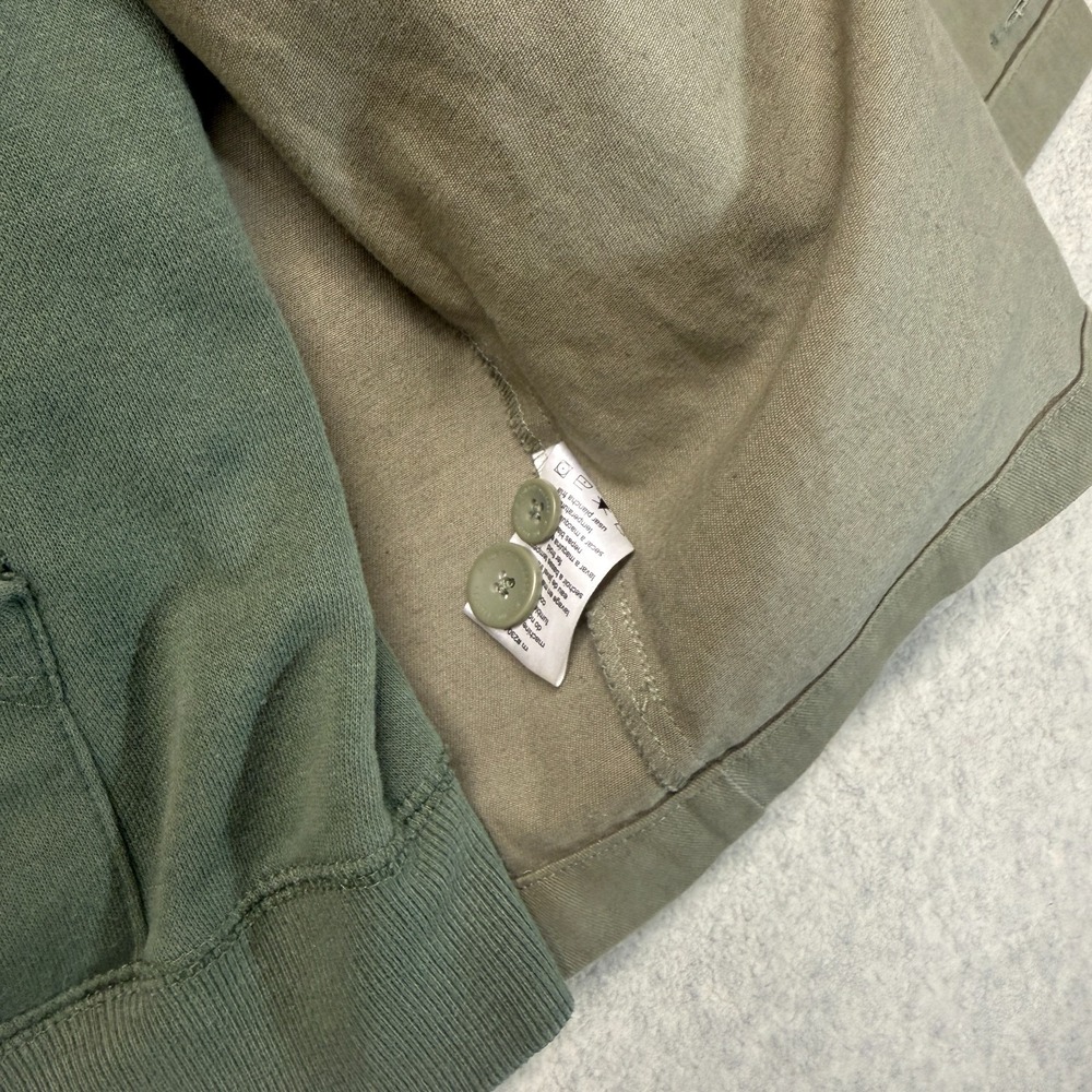 Vintage Sub Pop Records Mens Chore Jacket Olive Green Utility Workwear Size L - Picture 11 of 16